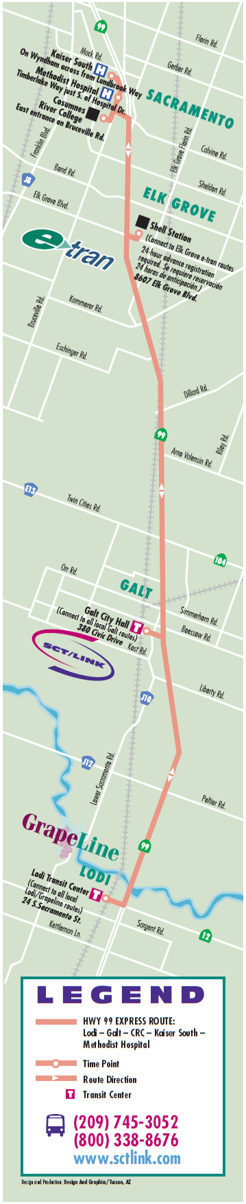 Highway 99 Map